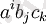 \ a^ib_jc_k 