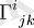 \Gamma^i_{\ jk}