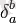 \delta_a^b