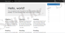 Пример веб-страницы с использованием фреймворка Bootstrap
