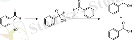 Benzaldehyde Cannizzaro reaction.png