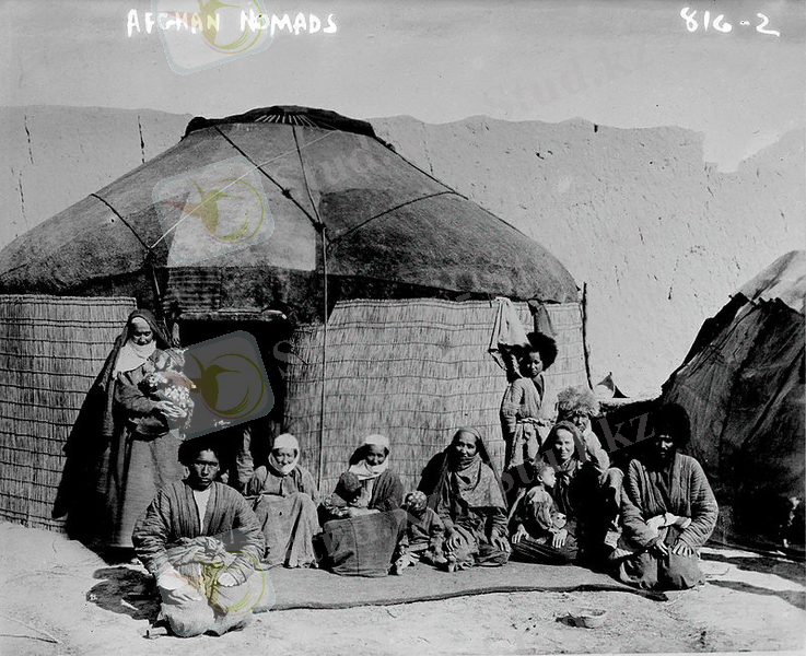 Описание: Afghan Nomads from the early 20th century.jpg