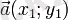 ~\vec a(x_1;y_1)