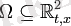 \Omega\subseteq\mathbb{R}^2_{t,x}
