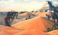 Қастеев Ә. (1904-1973). Алтын дән. 1960 Қ., м.б. 130х210.