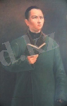 Қастеев Ә. (1904-1973). Жас Абайдың портреті. 1943 Қ., м.б. 100х65.